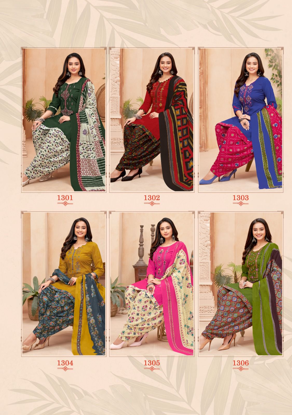 Balaji Raspberry Vol 13 Embroidery Cotton Dress Material
